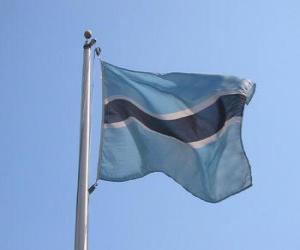 пазл Флаг Ботсваны